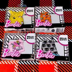 Lot of 4 Hello Kitty Barbie clothing items
